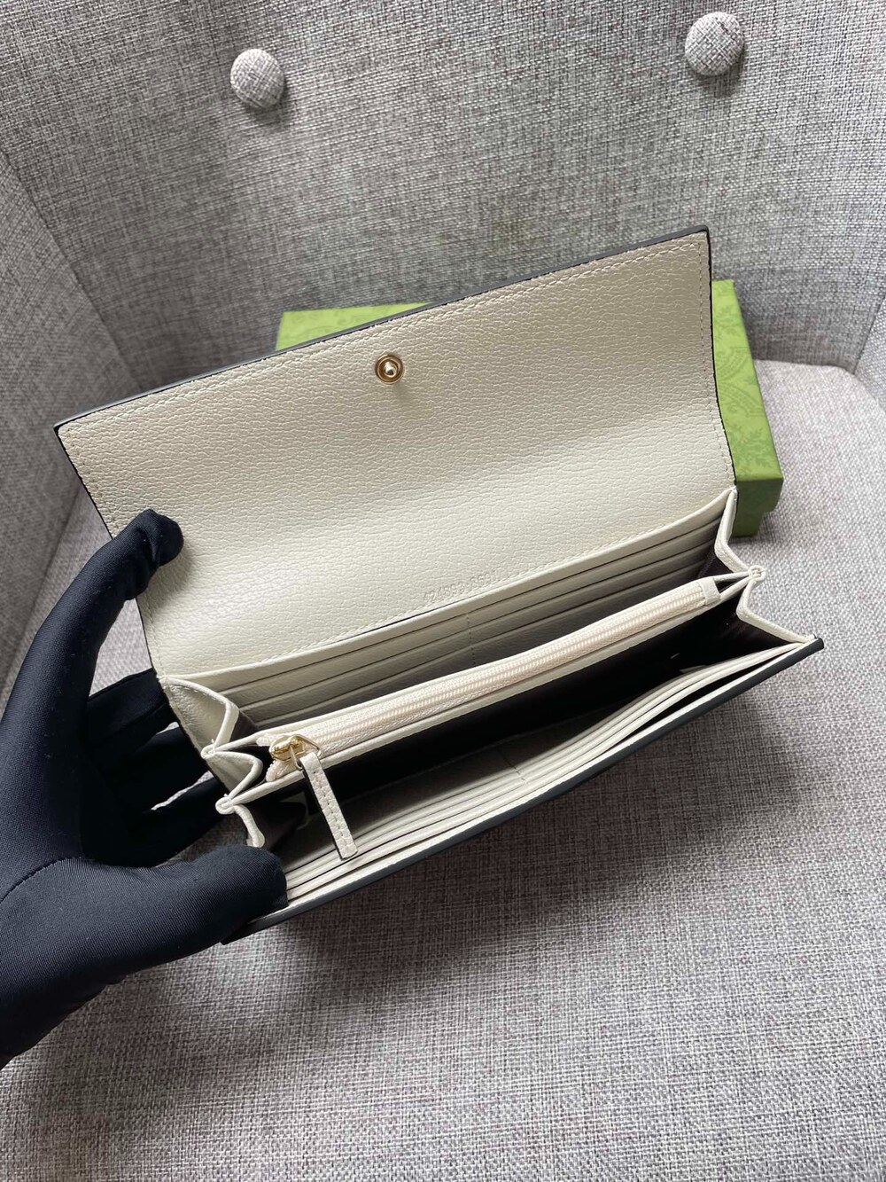 Gucci Ophidia GG Canvas Long Flap Wallet - Picture 9 of 9